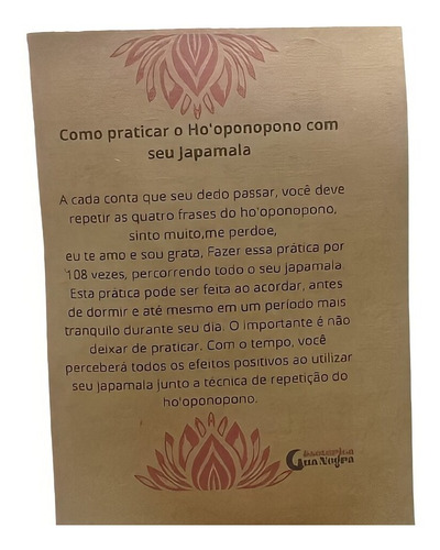 Imagem 8 de 8 de Kit Japamala 108 Contas De Madeira Ho Hoponopono + Pulseira