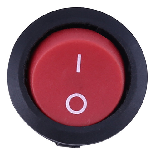 Botón Rojo Round Rocker De 2 Terminales Para Activar/desacti