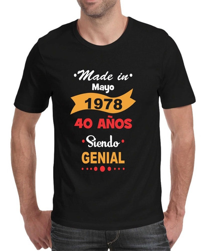Camiseta Personalizada 50 Años Cumpleaños Fechas Especiales 