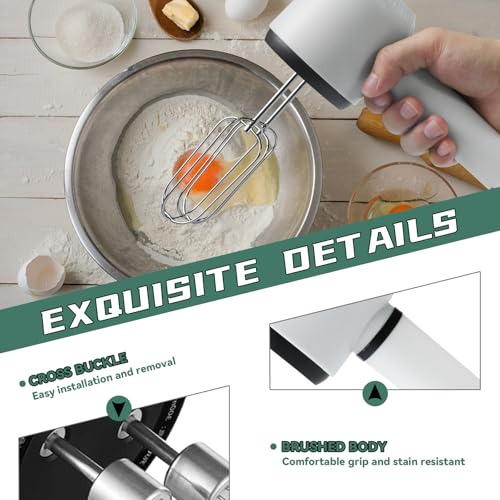 Batidora Manual De 3 Velocidades Con Batidores De Borde Flex