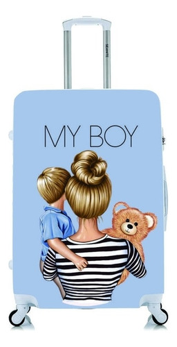Capa Protetora Para Mala Viagem Personalizada Pequena My Boy