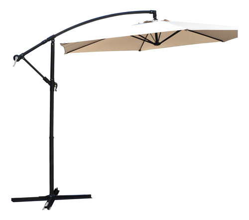 Sombrilla Lateral Sol Playa Jardin Manivela 2.7 Inclinación