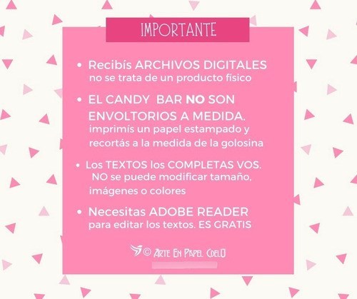 Imagen 5 de 5 de Kit Imprimible Cumple Candybar Animales Nena Texto Editable