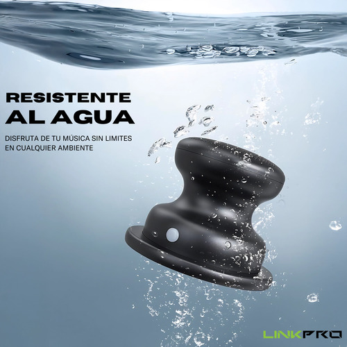 Parlante Bluetooth Portátil Aliver Link Pro Magnético Imán Potencia Calidad Volumen Magsafe Negro