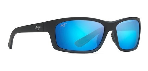 Imagen 2 de 3 de Lentes De Sol Maui Jim Kanaio Negro / Azul - B766-08c