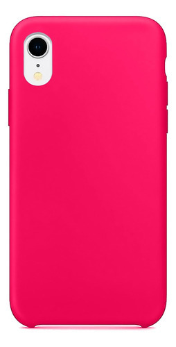 Capinha Para iPhone XR Case Silicone Aveludado Cor Pink Cor Rosa pink