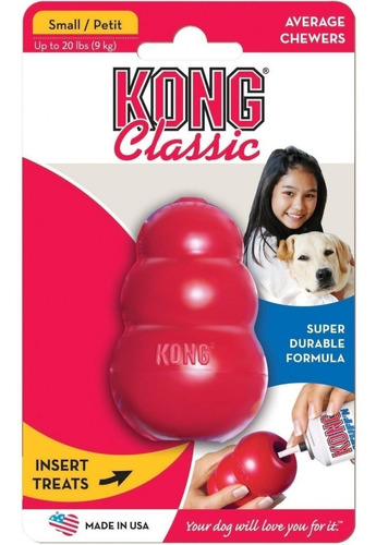 Juguete Rellenable Kong Classic Small  9 Kgs Perros Mascotas