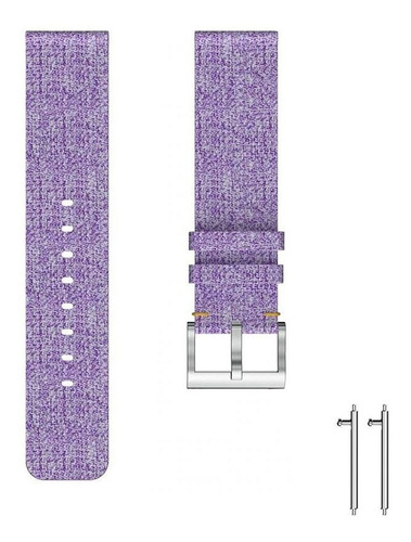 Pulseira Nylon Compatível Com Fitbit Versa 2 - Versa Lite Cor Roxo