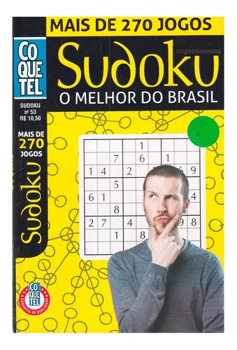 Livro Sudoku Ed. 19 - Médio/Difícil - Só Jogos 9x9 - 2 Jogos por página