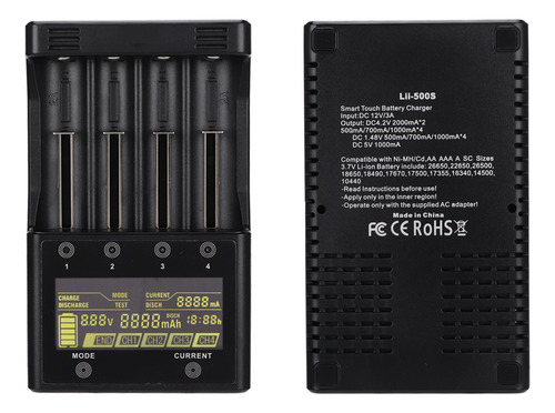Batería Lipo Liitokala Lii-500s 4 Ranuras Lcd Para Mh