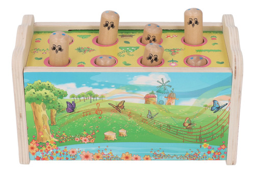 Juguete De Madera Para Golpear Bebés, 2 En 1, Divertido Y Ed
