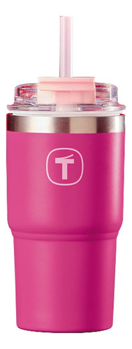 Tupperware Copo Térmico Big T Com Canudo 630ml