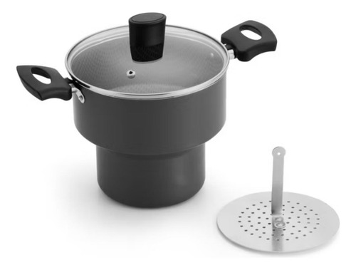 Cuscuzeiro Alegrete Grande 18cm Teflon Antiaderente Tp Vidro