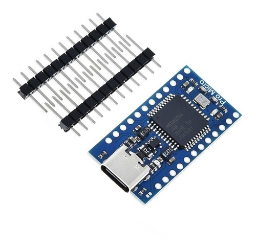 Placa Pro Micro Atmega32u4 5v/16mhz Tipo C Ardui Compatible