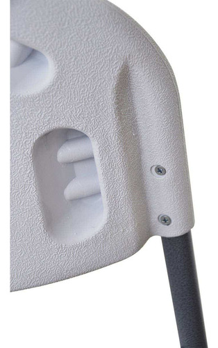 Silla Plástica Plegable Blow Molding Exterior Blanco - Rex