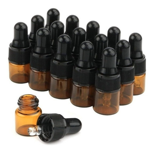 Frascos De Vidrio Ámbar De 2 Ml Para Aceite Esencial, 100 Pi