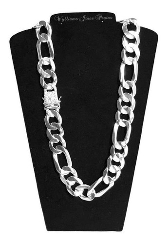 Conjunto Cordão Corrente + Pulseira 3x1 Grossa De Prata 925