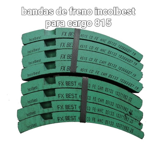 Bandas De Freno Incolbest  Para Cargo 815