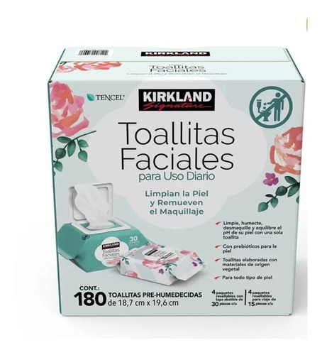 Toallitas Humedas De Limpieza Facial 3 En 1 Mega Pack 180 Pz