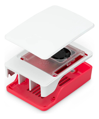 Carcasa Con Cooler Y Disipador Para Raspberry Pi 5