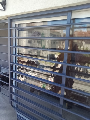 Reja Corrediza Satinada Para Balcón 1m - Puerta Reja Balcón Blanco
