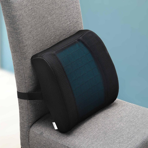 Almohada Lumbar Respaldo Memory Fresh Asiento Auto Oficina Negro