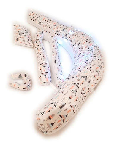 Imagen 2 de 2 de Almohada Embarazo Extra Grande+set-algodon 100%
