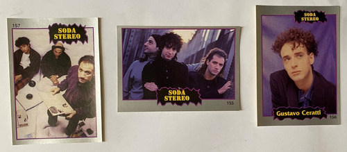 Soda Stereo Figuritas Autoadhesivas Cromos Rock 1997 Fg1