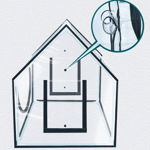 Mini Cubierta De Pvc Para Invernadero, Práctica A Prueba De