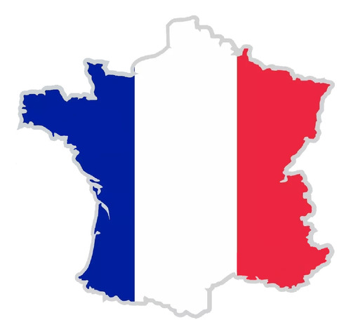 Adesivo Citroen Bandeira France Resinado Res5 Frete Fixo Fgc