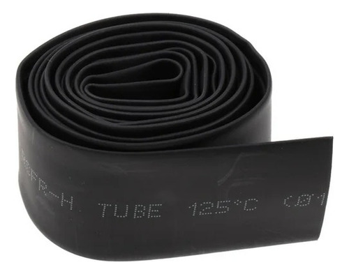 Tubo Spaguetti Termocontraible Negro Sin Adhesivo 5mm 5mts