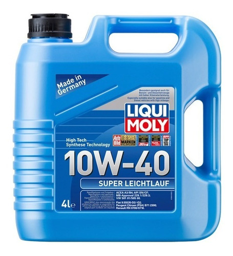 Liqui Moly Aceite Super Leichtlauf 10w-40 4 Litros