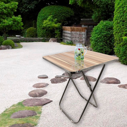 Imagen 4 de 8 de Mesa Plegable Jardin Camping Exterior Picnic 60 X 60 - El Re