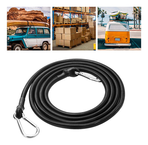 Cuerda Elástica Resistente Con Correas Móviles 2m 2m Negro