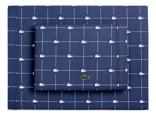Juego De Sabanas Lacoste Original 100% Algodón Top Deluxe