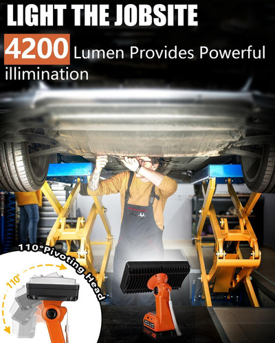 Luz De 20 V Black Decker 20 V Batería De Iones De Liti...