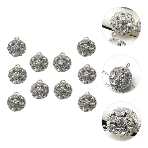 Botones Esféricos Con Forma De Diamante Para Decorar, 10 Uni