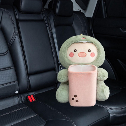 Caja De Pañuelos De Felpa Suave Para Coche, Bote Dinosaurio