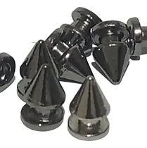 Comprar Estoperoles Picos Spikes 1.2 Cm. Plata Oscuro No Es Negro