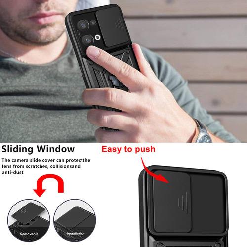 Funda De Teléfono Con Protección De Lente Magnética Para Opp