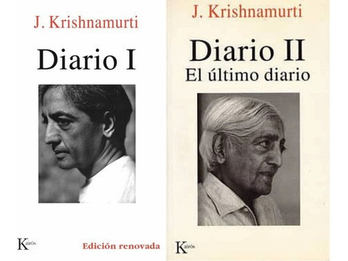 Diario De Krishnamurti 2 Tomos   Libros Nuevos
