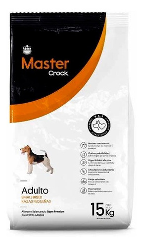 Master Crock Adulto Raza Pequeña X 15 Kg