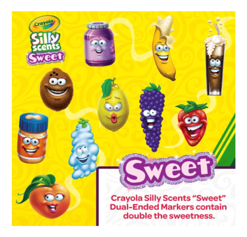 10 Marcadores Dobles Crayola Silly Scents Sweet Xchws C