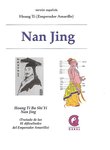 Libro Nan Jing Tratado De Difilcultades Emperador Amarillo