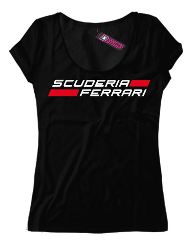 Remera Mujer Escuderia Ferrari Formula F1 18 Dtg Premium