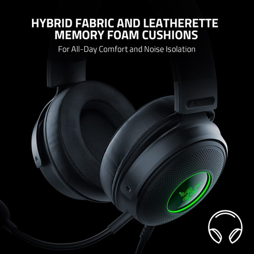 Imagen 5 de 6 de Auriculares Gamer Razer Kraken V3 Usb Thx Spatial Rgb Multip