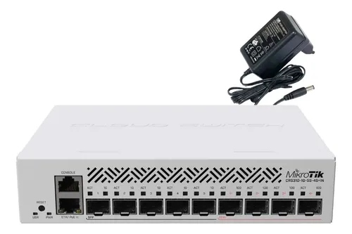 Switch Router Mikrotik Crs310-1g-5s-4s+in 5sfp 4sfp+ Fuente