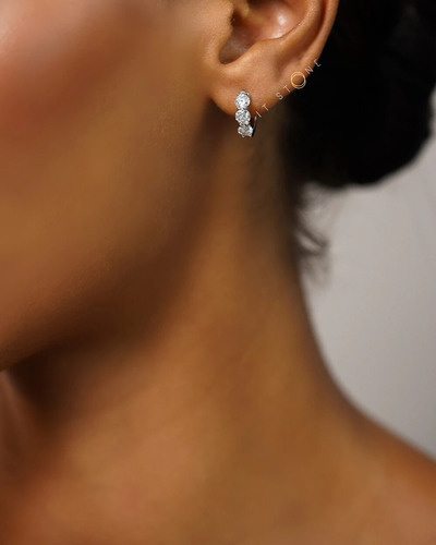 Argolinha Sky Moissanite Luxo