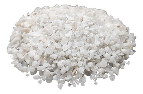 Arena De Cuarzo O Silice Grano 4 A 8 Mm Acuarios X 25 Kilos Blanco