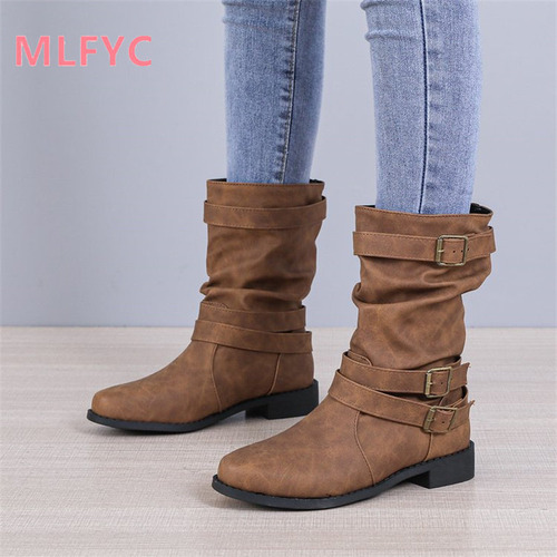0 Botas Grandes Y Redondas Para Mujer, Botas Og Snow Headabl